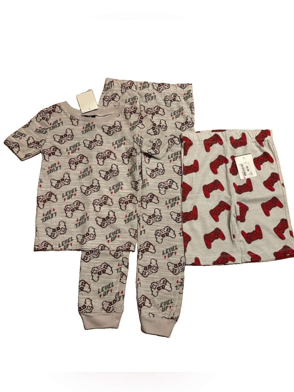 Quad Seven Boys Video Graphic 3-Piece Pajama Set - Size 7/8